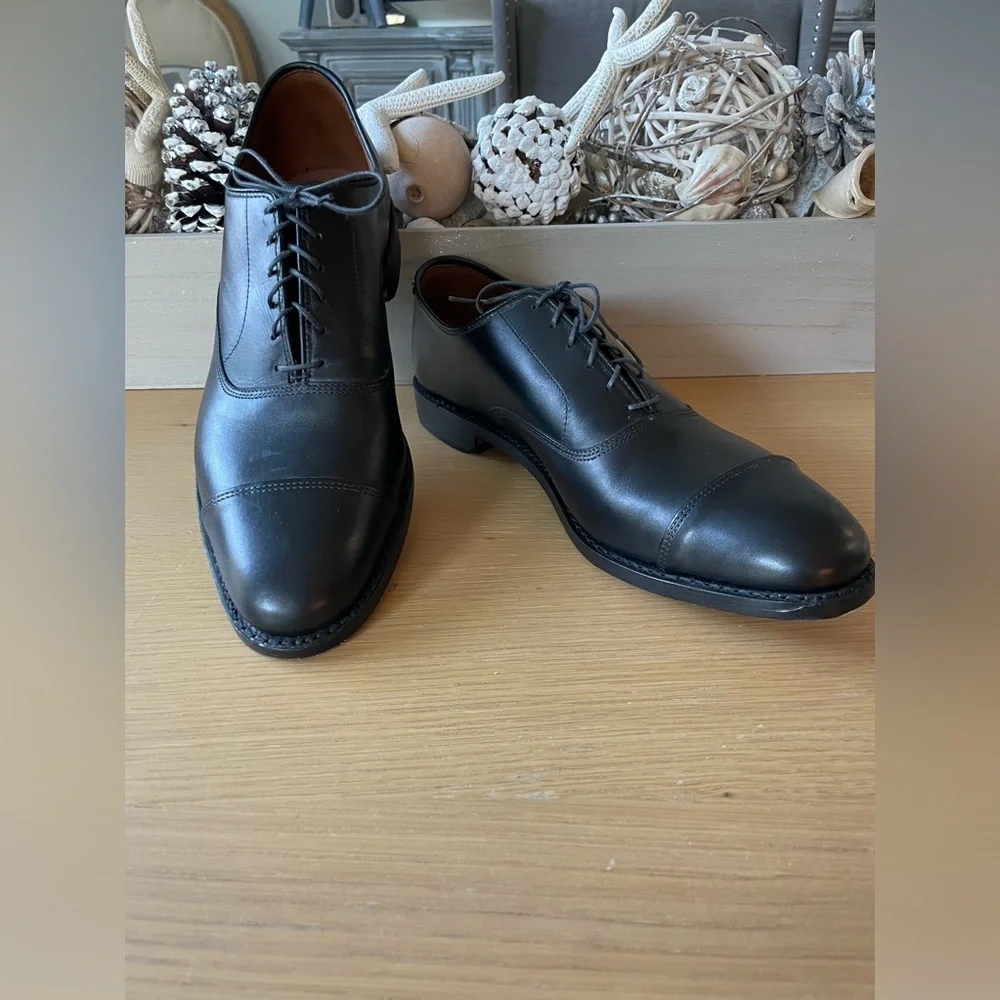 ALLEN EDMONDS Park Avenue Cap-toe Oxford Dress Shoe Size 10D